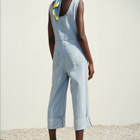NWT ZARA DENIM JUMPSUIT - Picture 3 of 11